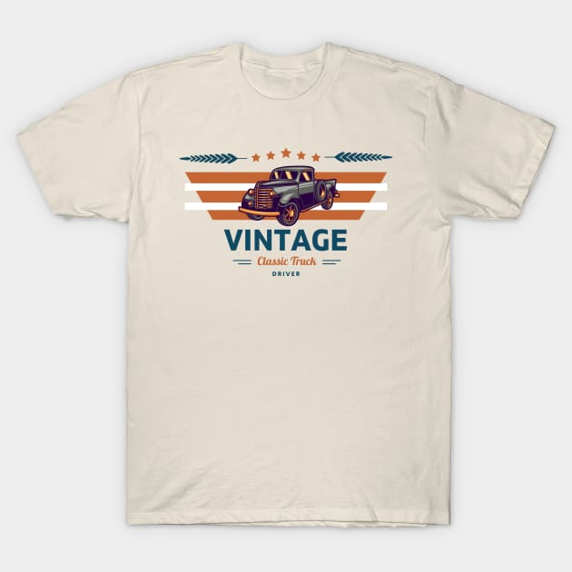 Classic Truck Driver - Vintage T-Shirt by Syntax Wear